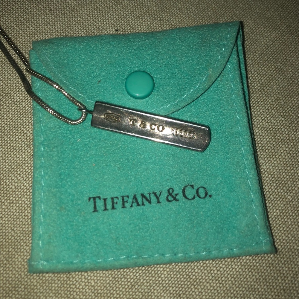 Tiffany & Co Bar pendant necklace